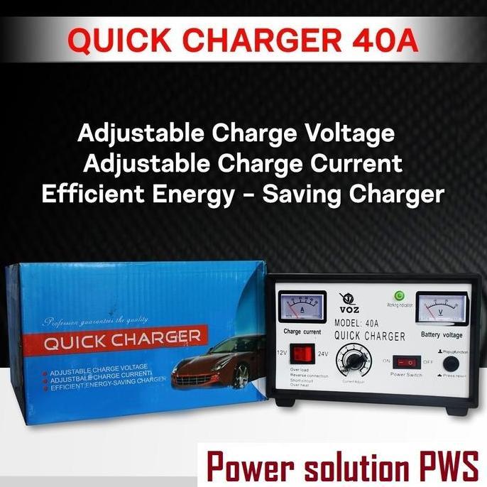 Grosir Charger Aki 40Ampere 12V Dan 24V