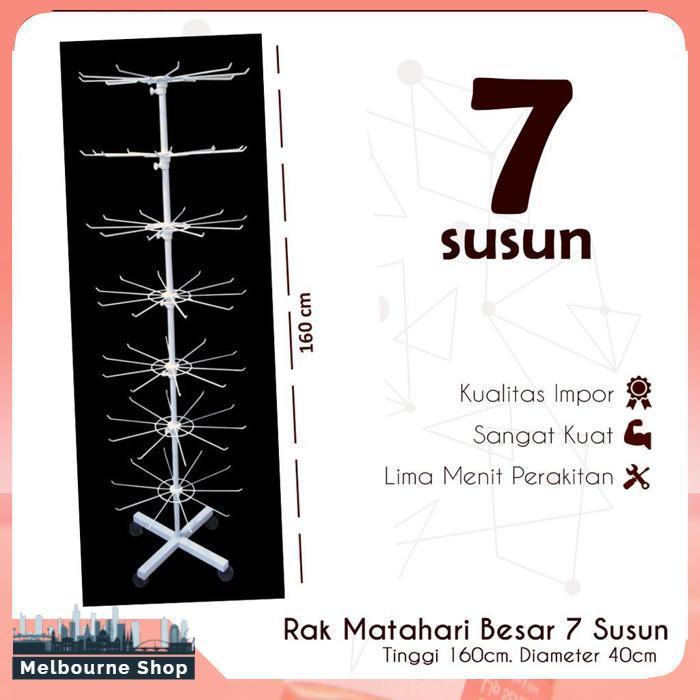Rak Putar Matahari 7 Susun Gantungan Aksesoris Display Besi Hanger Cantolan Melbourne Shop Indonesia