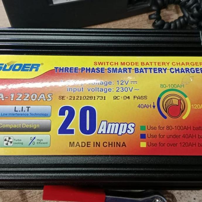 Sale Souer Ma-1220A Charger Accu/Aki 12V 20A