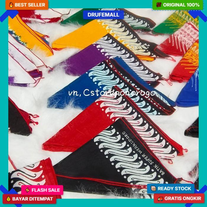 Udeng Segitiga Kualitas Premium Werkudoro Asli 26 Motif / Udeng Banyuwawi / Udeng Jawa / Iket Bali /