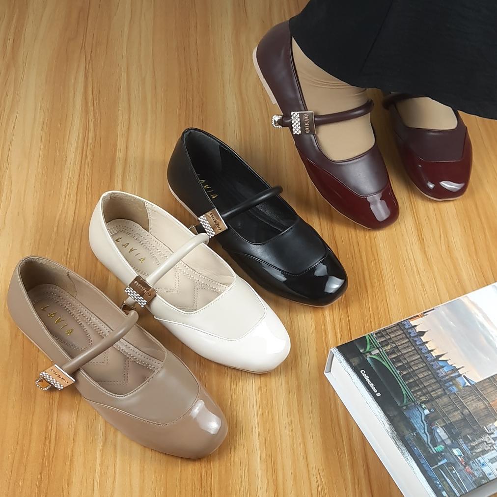 Original Lavia Helena Sepatu Ballet Wanita Kekinian Flat Shoes