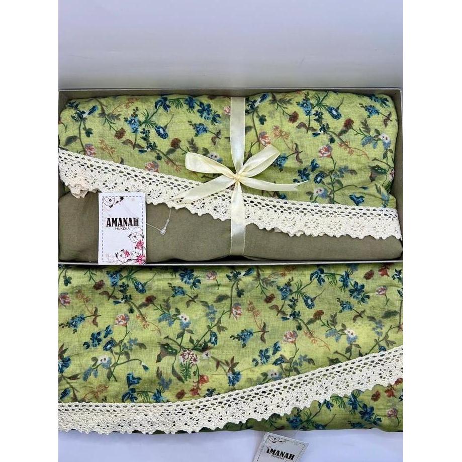 Mukena silky Bahan Katun Silky Terbaru Motif