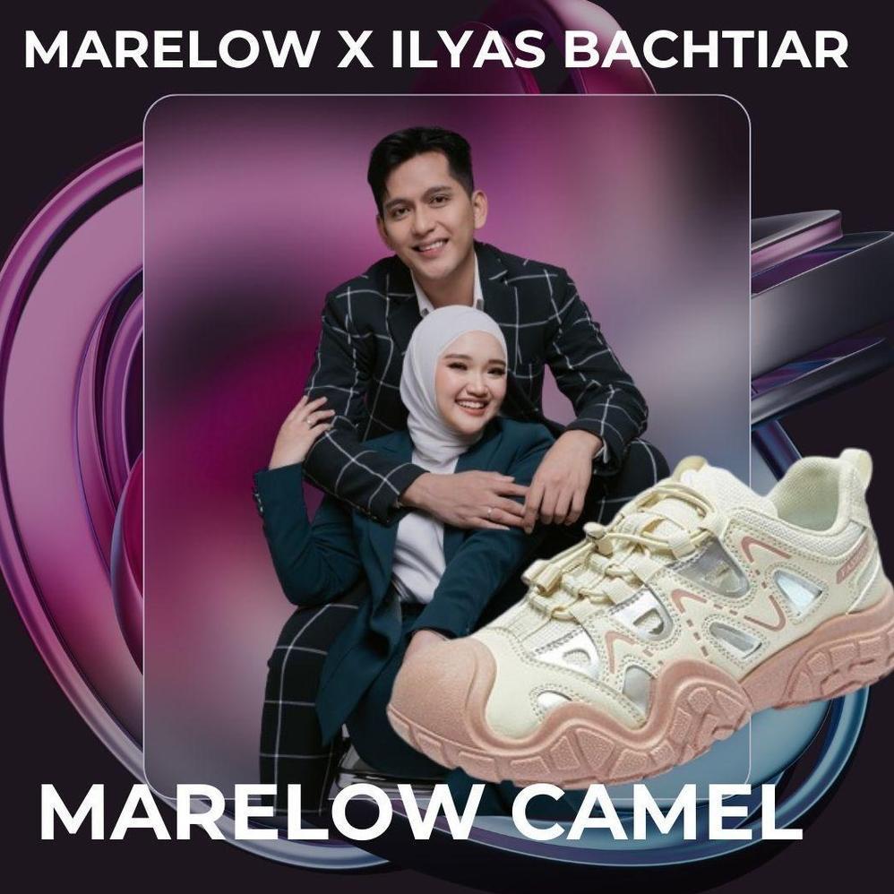 GARANSI [Marelow x Ilyasbachtiar] Marelow Camel - Sepatu Sneakers Hiking Sport Korean Style Wanita O