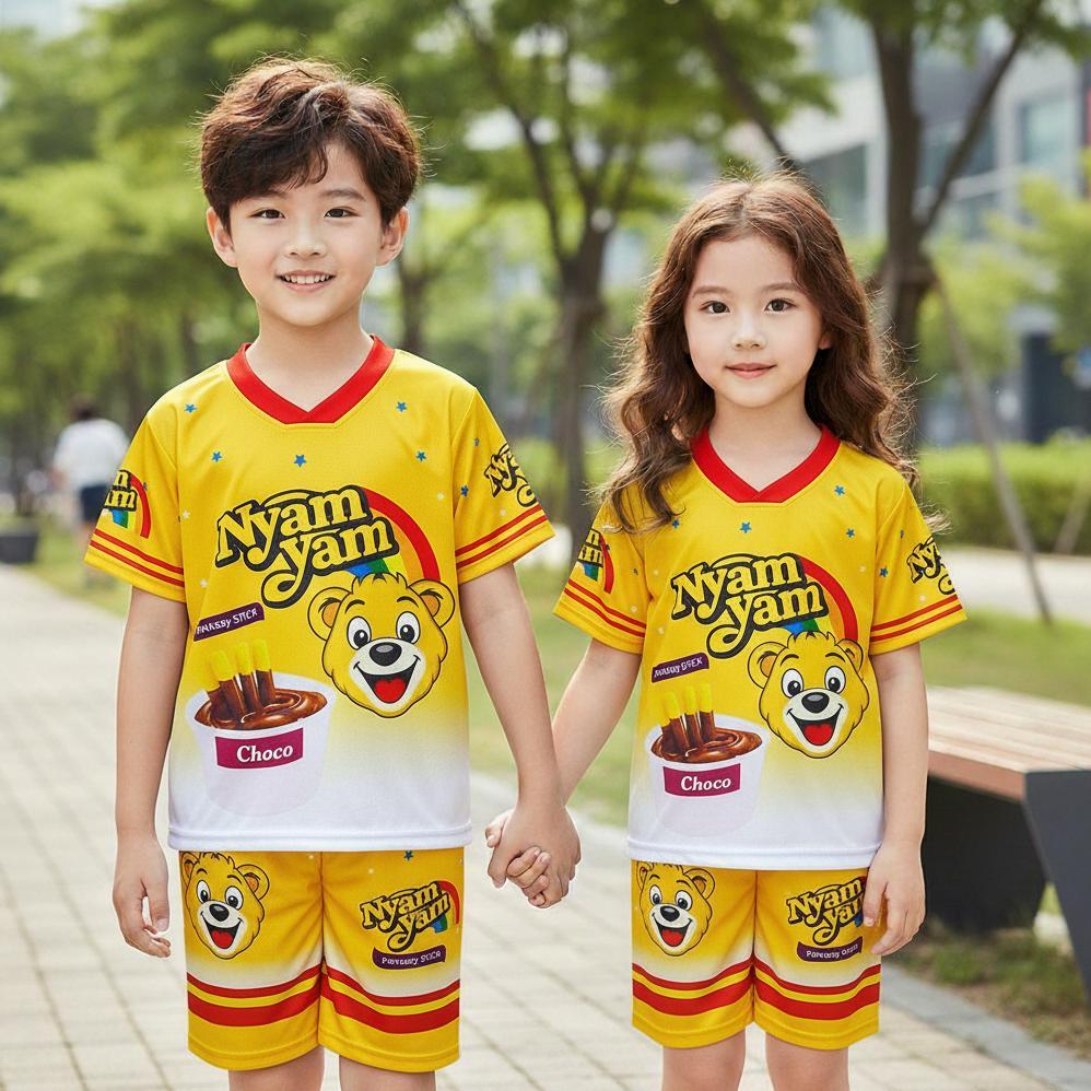 Big Promo Dealshop Limited Edition Setelan Baju Anak Laki-Laki Perempuan Untuk 2 - 9 Tahun Motif Vir
