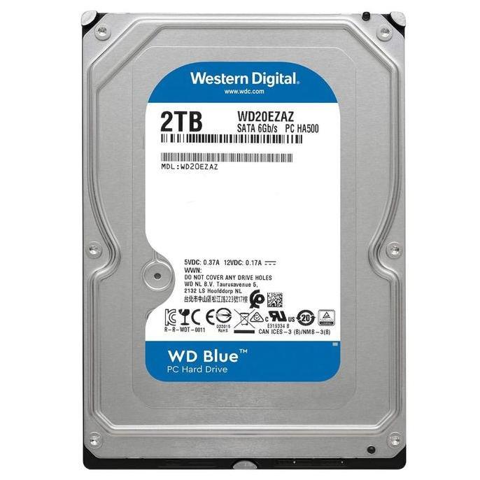 HARD DISK HDD INTERNAL WESTERN DIGITAL WD BLUE 2TB 7200 RPM WD20EZBX