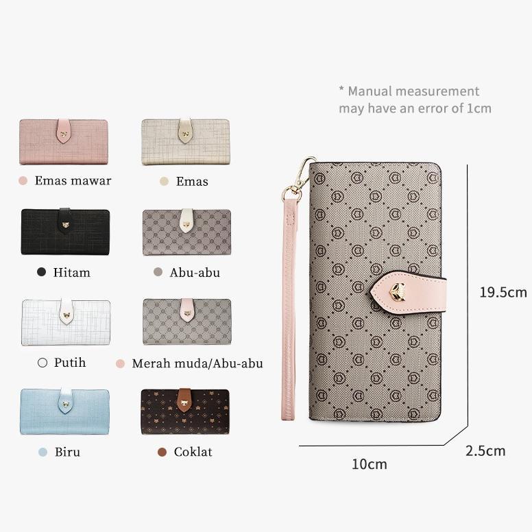 Original Foxer Dompet Wanita Dompet Panjang Wanita Dompet Koin