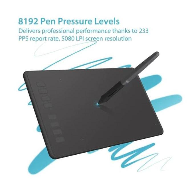 Tablet Digital + Stylus Pen u/Desain Grafis & Sketsa PC & Laptop-Promo