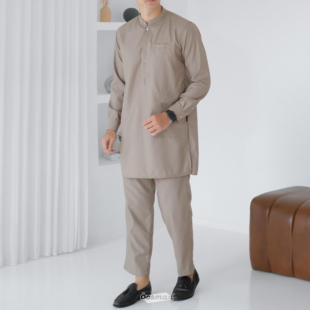 HOT PRODUCT Oosman - Kurta Koko Setelan Pria Dewasa Pakistan Premium Lengan Panjang