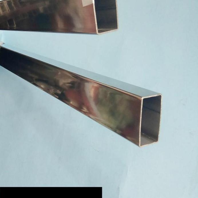 Hollow Stainless Steel Mirror 2.5cm x 5cm Tebal 1.2mm 119.5cm