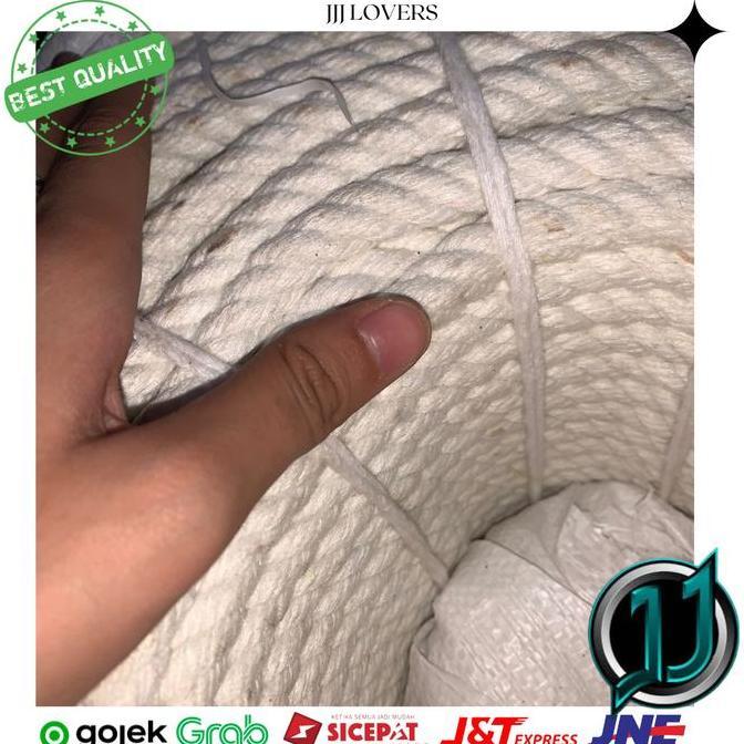 Tali Tambang Besar Tambang Katun Tali Tambang putih Kuralon 12mm 110m