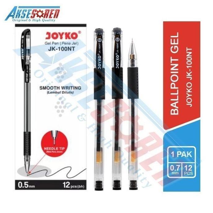 Pulpen Jel Joyko JK-100NT 1 Pack / Ballpoint Gel 1 Pack / Pena 1 Lusin