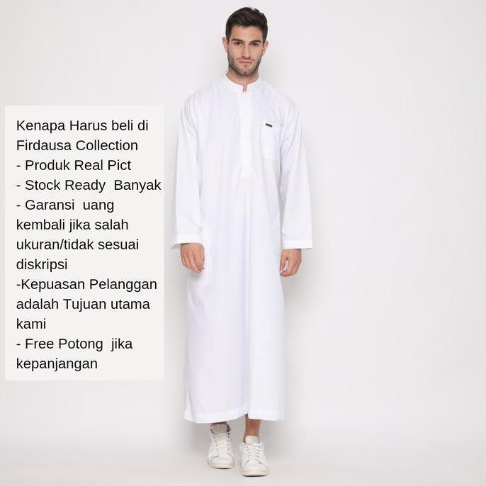 gamis jubah laki terbaru/gamis putih pria/gamis jumbo/jubah jumbo