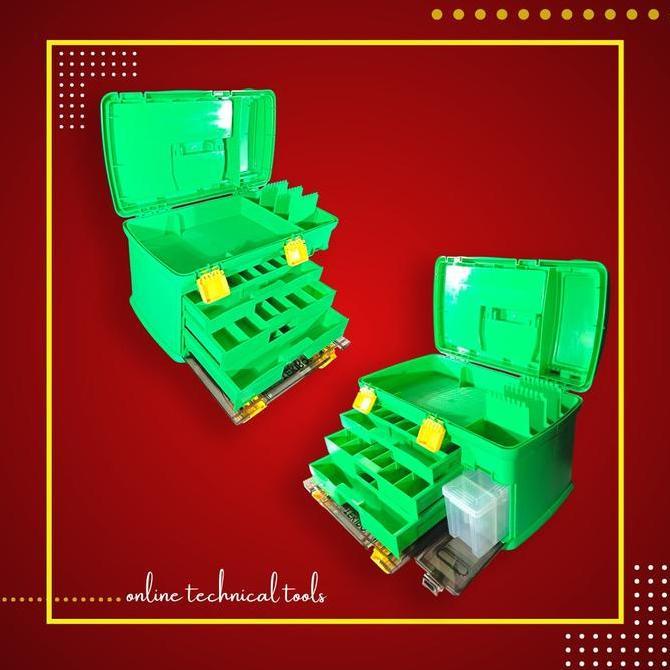 TERLARIS TEKIRO TOOL BOX CABINET 5 LACI KOTAK PERKAKAS ORGANIZER PLASTIK SERBAGUNA