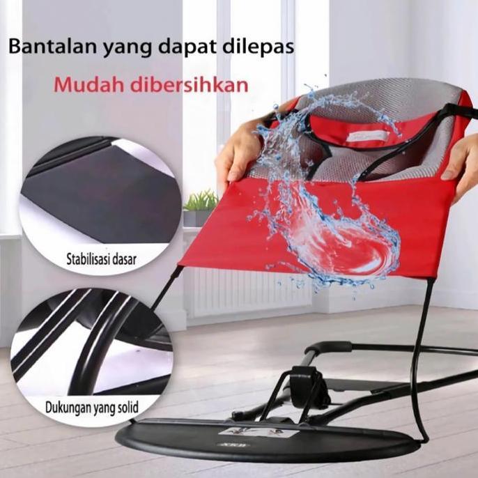 AY Kursi Ayunan Bayi Lipat Bayi Bouncer Tempat Tidur Bayi Goyang