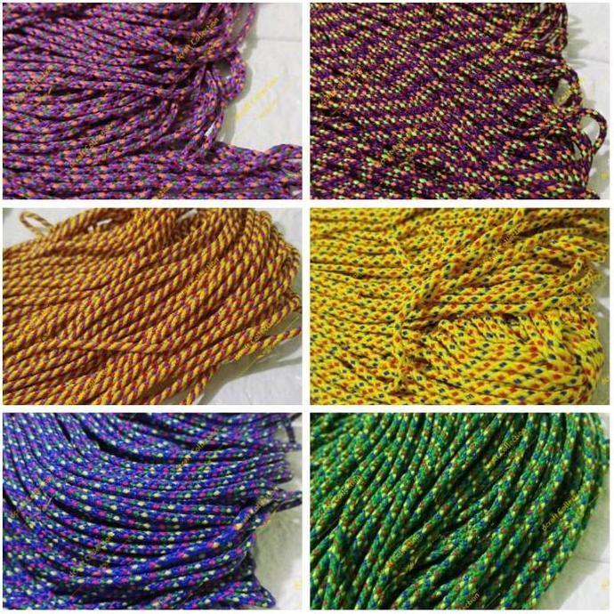 Tali Prusik / Tali Gelang Lurik 1Roll (panjang +/-70meter)