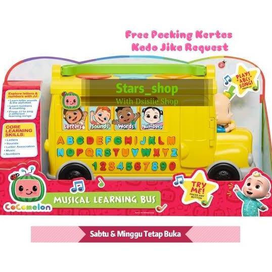 Cocomelon Musical learning Bus Original / Mainan Edukasi Anak
