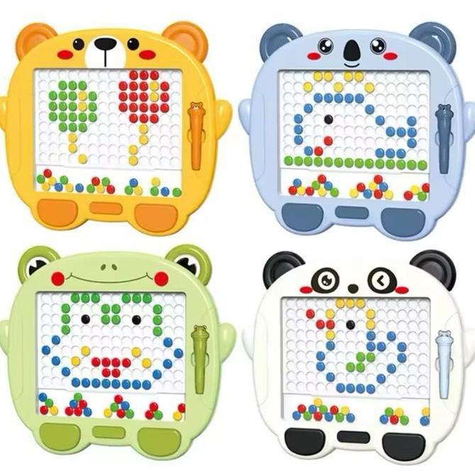 Magnetic Drawing Board Animal Character Ukuran Besar 28 x 33cm