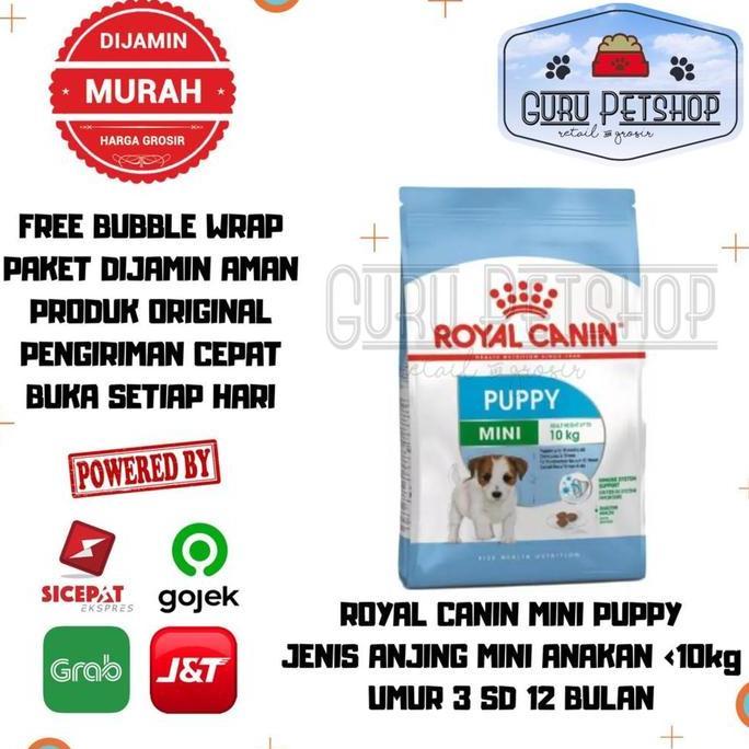TERBARU - Royal Canin Mini Puppy 4Kg Dog Food Makanan Anjing Pom Shihtzu Yorkshire Maltese Chihuahua