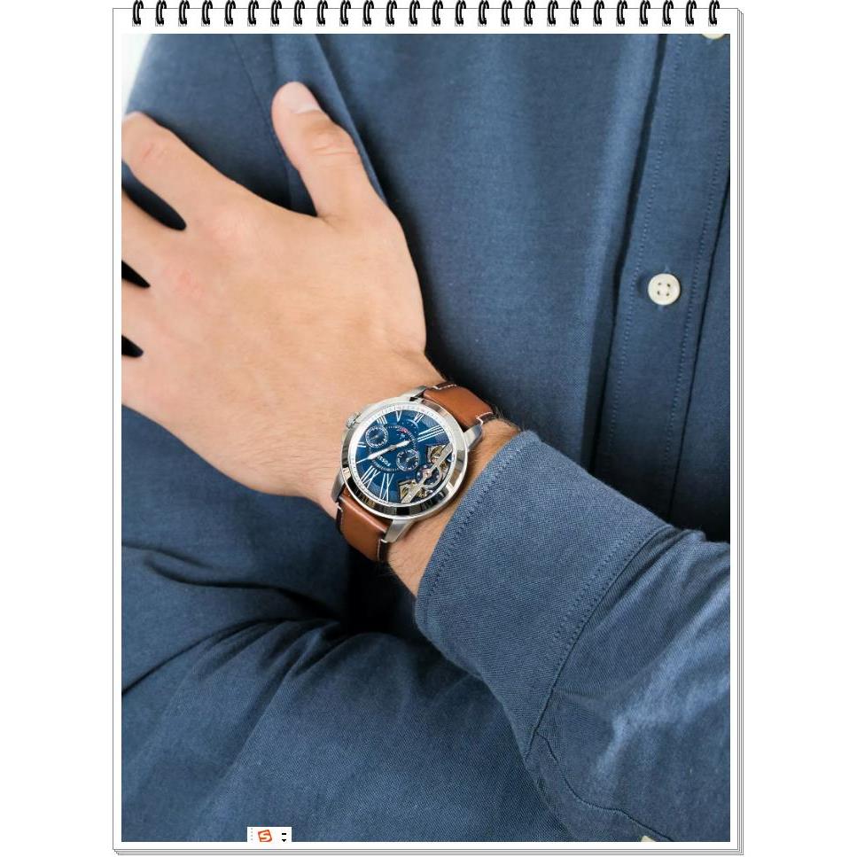 Fossil Grent Twist men's skeleton automatic watch business dress watch ME1144