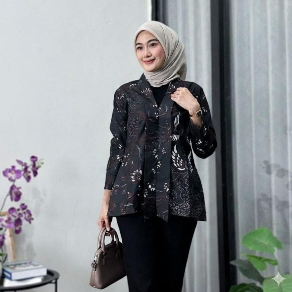 terbaru blouse batik atasan batik wanita blus batik cendrawasih blarak kipas