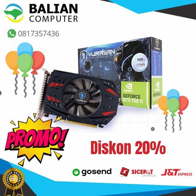 TERBARU - VGA VURRION GTX750ti 4Gb ddr5 128 bit | VGA Card gtx750ti vurrion