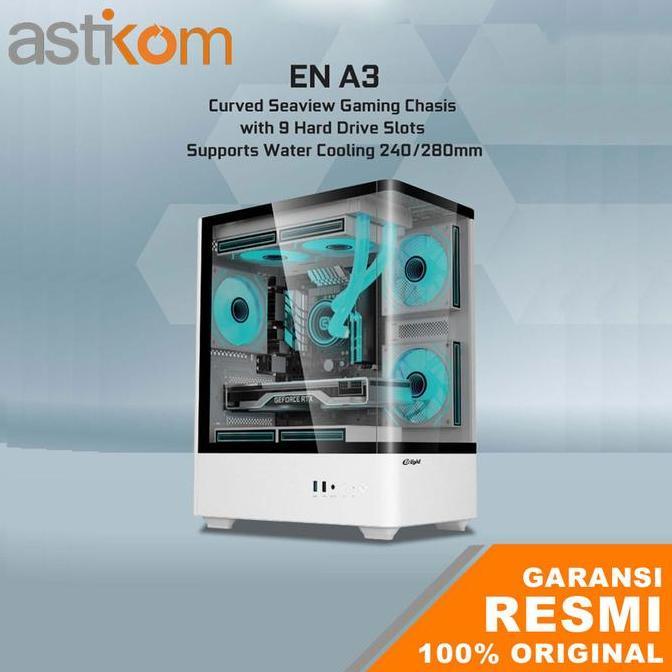 TERBARU - Casing PC Enlight A3 White M-ATX