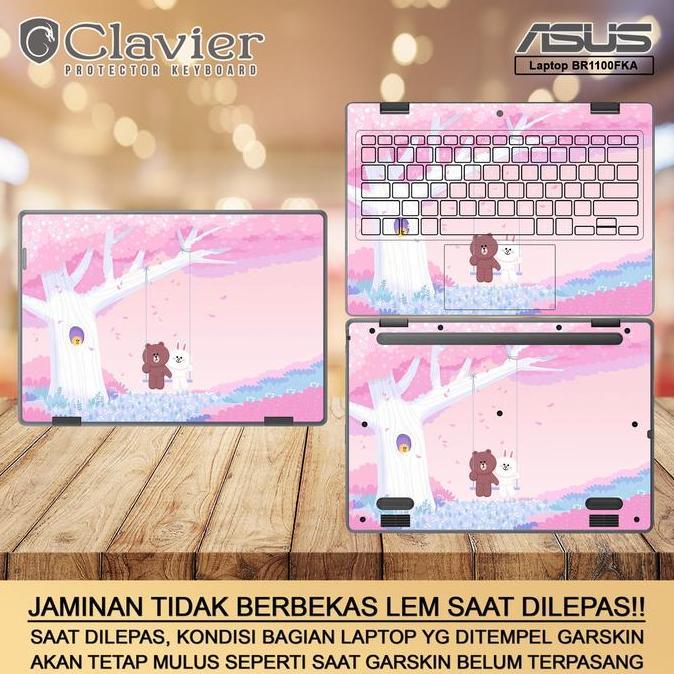 Cover Garskin Laptop Asus BR1100 BR1100F BR1100FK BR1100FKA Transparan