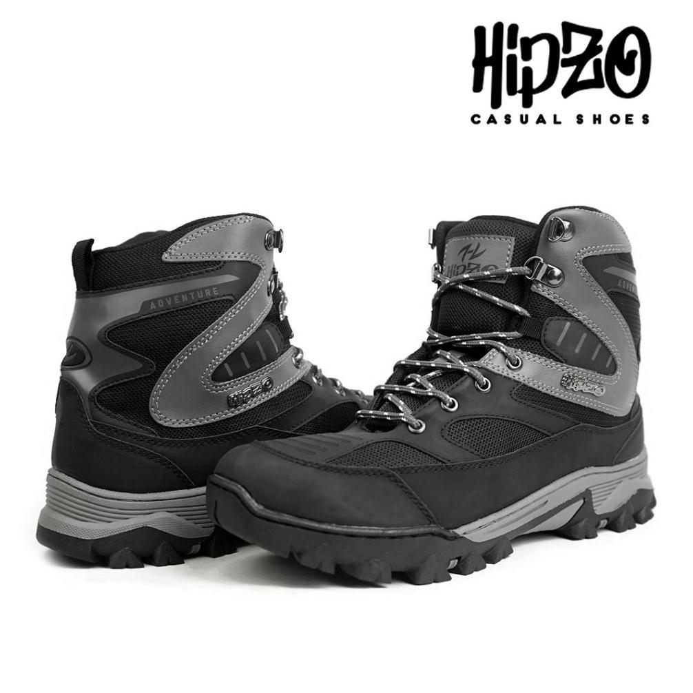 BESTPROMO Sepatu Hiking Hipzo M072 Boots High Quality Untuk Pria Size Jumbo Ori Pendaki