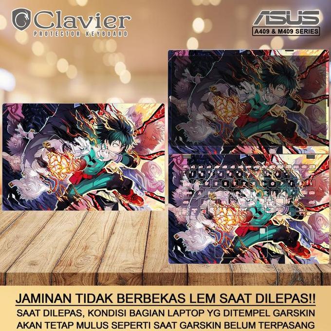 Cover Garskin Laptop Asus VivoBook A409 A409F A409FA Bening Transparan