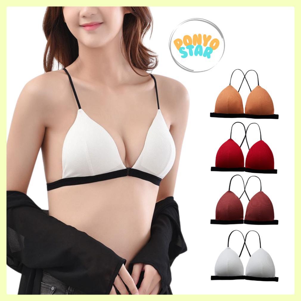 VALUE PACK 266 BRA KANCING DEPAN TANPA KAWAT WANITA BEHA PEREMPUAN CUP A AB B FRONT OPEN KAIT DINAS 