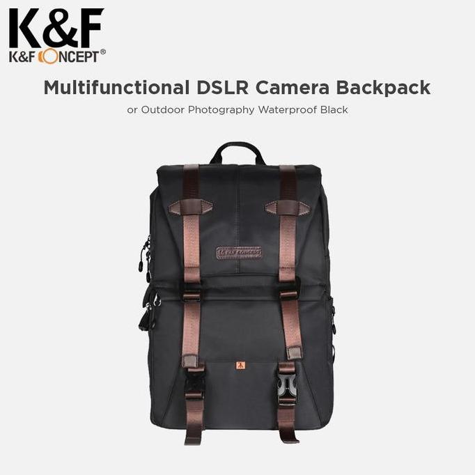 Knf Concept 20L Tas Travel Camera Backpack Waterproof Bag - Black
