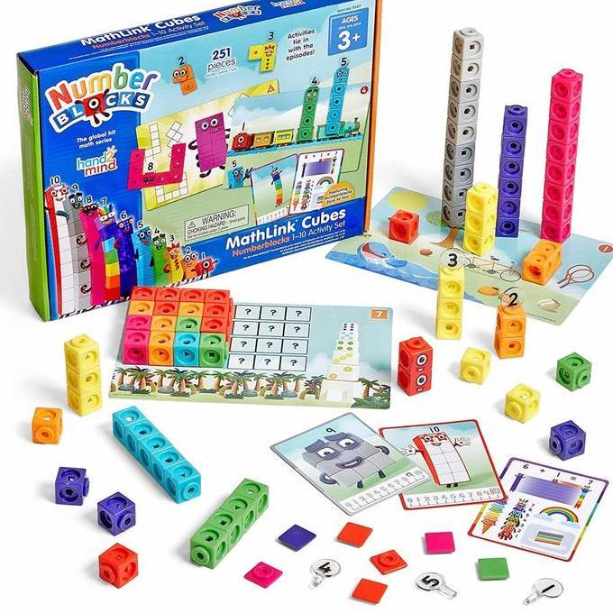 NEW HAND2MIND MATHLINK CUBES NUMBERBLOCKS 1-10 ACTIVITY SET ORI