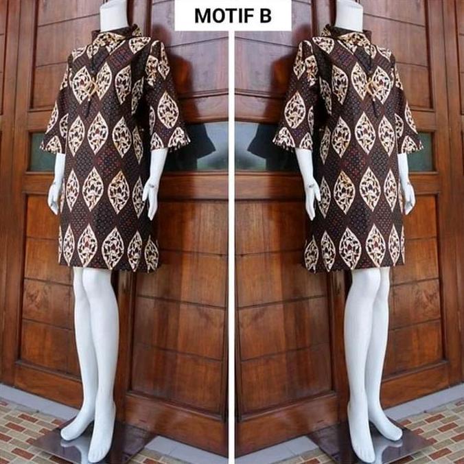 LIFESTYLE Tunik batik premium sogan motif elegant formal maupun non formal LIFESTYLE