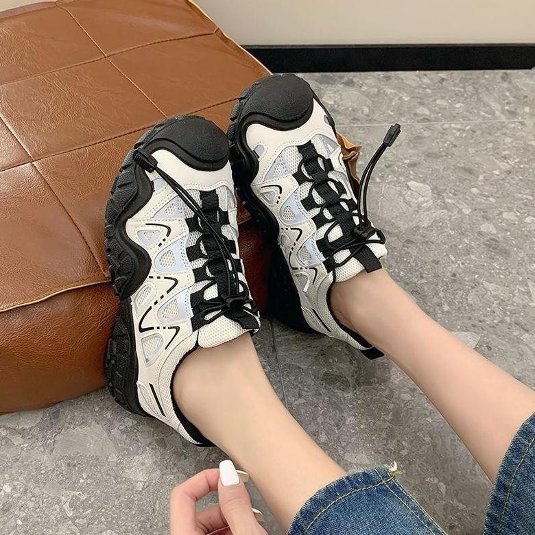 FAVORIT [Marelow x Ilyasbachtiar] Marelow Camel - Sepatu Sneakers Hiking Sport Korean Style Wanita O
