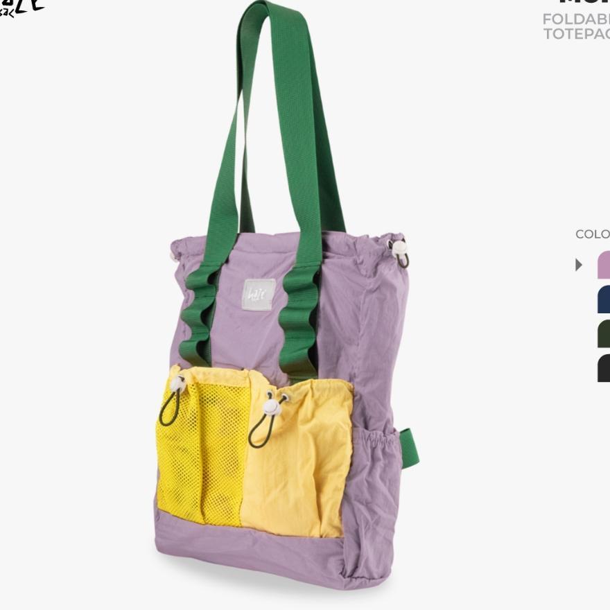 Hazesac Muir V2 - Tas Totebag Foldable - Tas Totepack Backpack Lipat - Tas Travel Nylon Crinkle