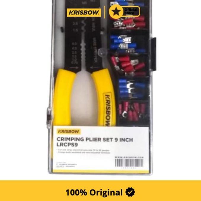 Promo Krisbow Set Tang Crimping 9 Inci Lrcps9 - Kuning