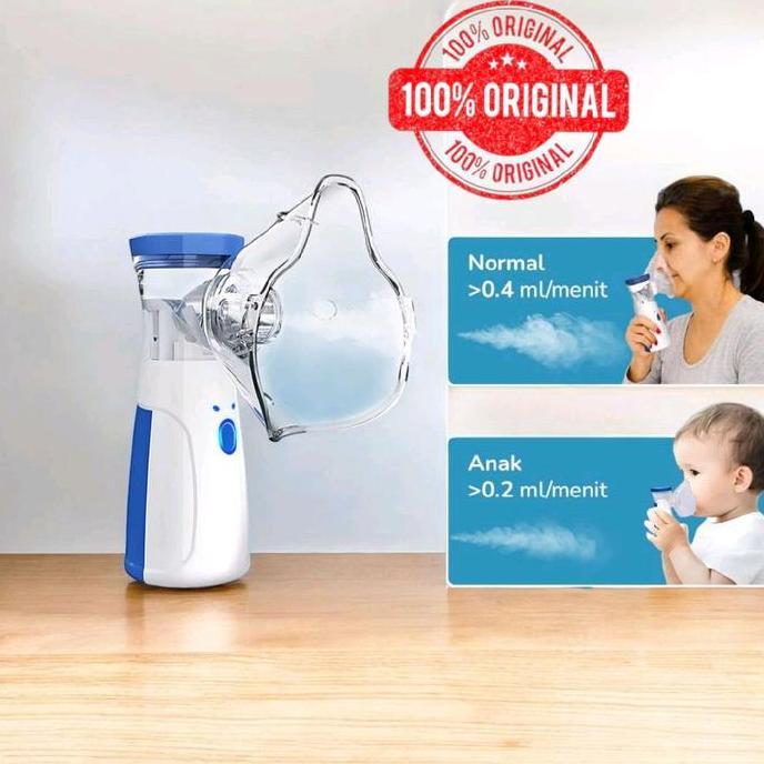 Nebulizer Alat Uap Pernapasan Pelancar Sesak Nafas Asma Ultrasonic Steam inhale set Original inhaler