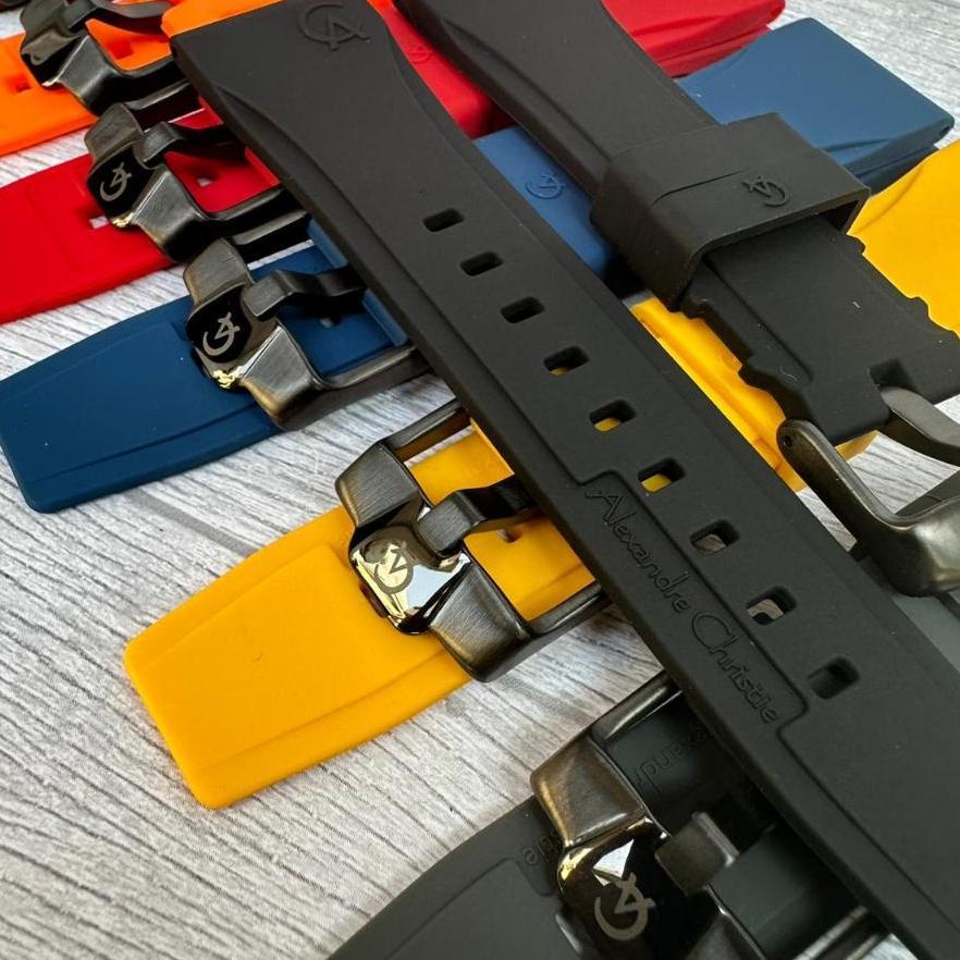 Tali Jam Karet Silikon Alexandre Christie, Strap Rubber Silikon Alexandre Christie