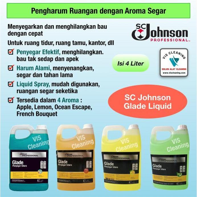 SC Johnson Glade Cair / Liquid - Pengharum Ruangan Aroma Segar ( 4 L )