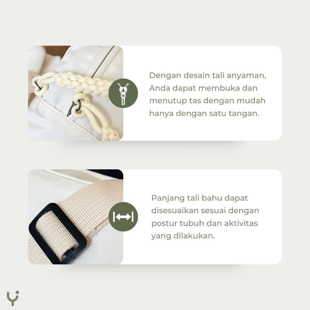 NEW YOURA - TAS PINGGANG UNISEX PRIA WANITA / WAIST BAG UNISEX / TAS PINGGANG WATERPROOF KOREA IMPOR