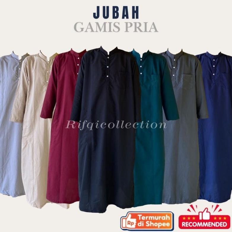 KUALITAS SUPER Grosir- Jubah Gamis Pria Dewasa Warna|