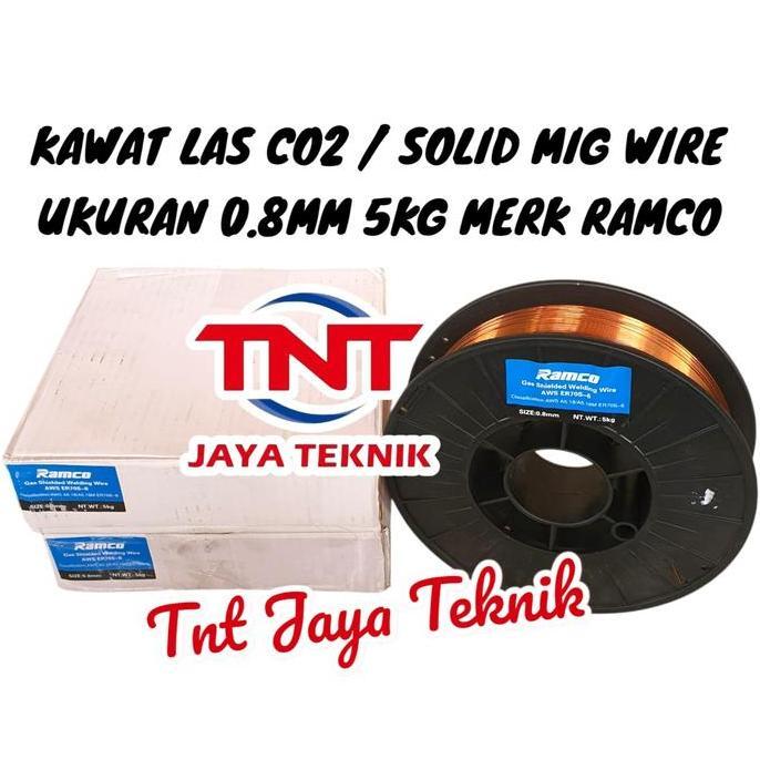 Murah Ramco Kawat Las Co2 0.8Mm 5Kg / Kawat Las Co2 Solid Mig Wire 0.8 Mm 5Kg Ramco