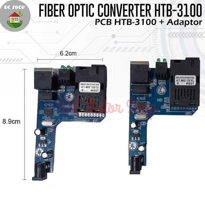 Collegare- Pcb Net Htb-3100 A B Side A Side B Fiber Optic Media Converter Fo
