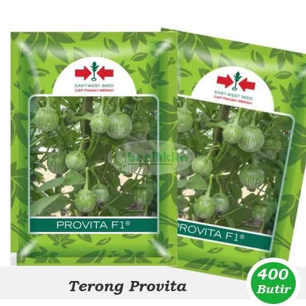 Benih Terong Bulat Provita 400 Butir (Cap Panah Merah)