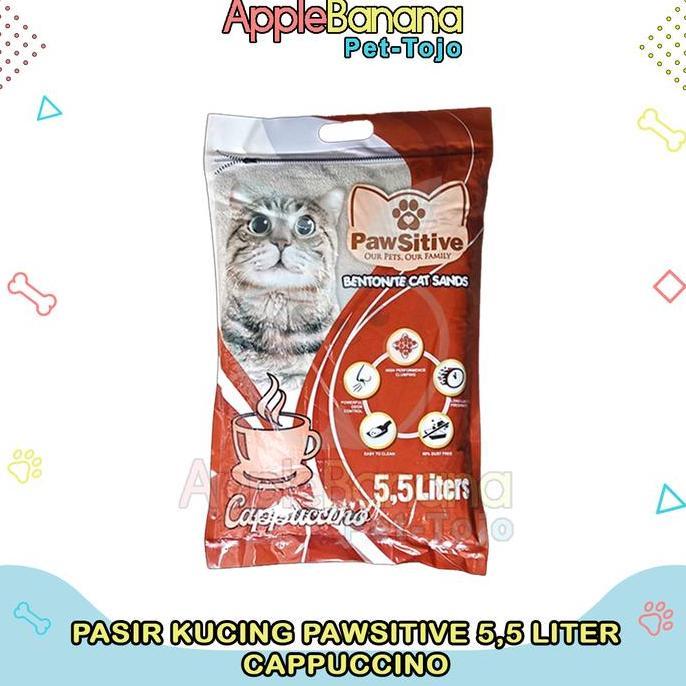 Cod,Chat.Admin- Pasir Kucing Gumpal Ngi Pawsitive 5,5 Liter - Pasir Pawsitive 5.5L