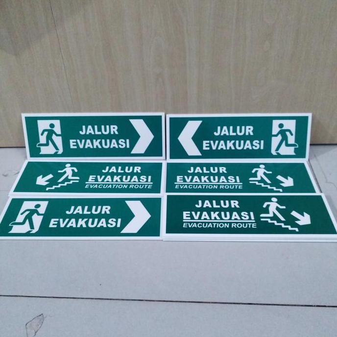 Carta- Safety Sn Jalur Evakuasi Non Glow In The Dark