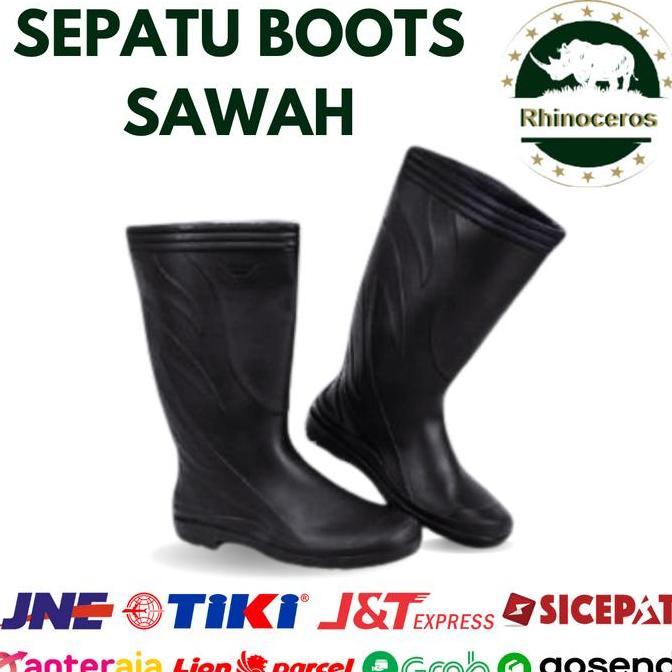 Sepatu Boots Motif Karet Sepatu Sawah Petani Pendek Elastis Sepatu Boots