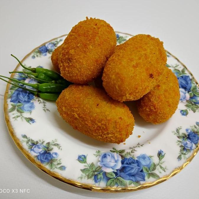 Barudatanglagi- Kroket Kentang Daging Sapi Frozen Kentang Merah