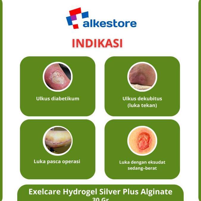 Readybanyaknih- P Luka Exelcare Hydrogel Silver Plus Alginate 30Gram