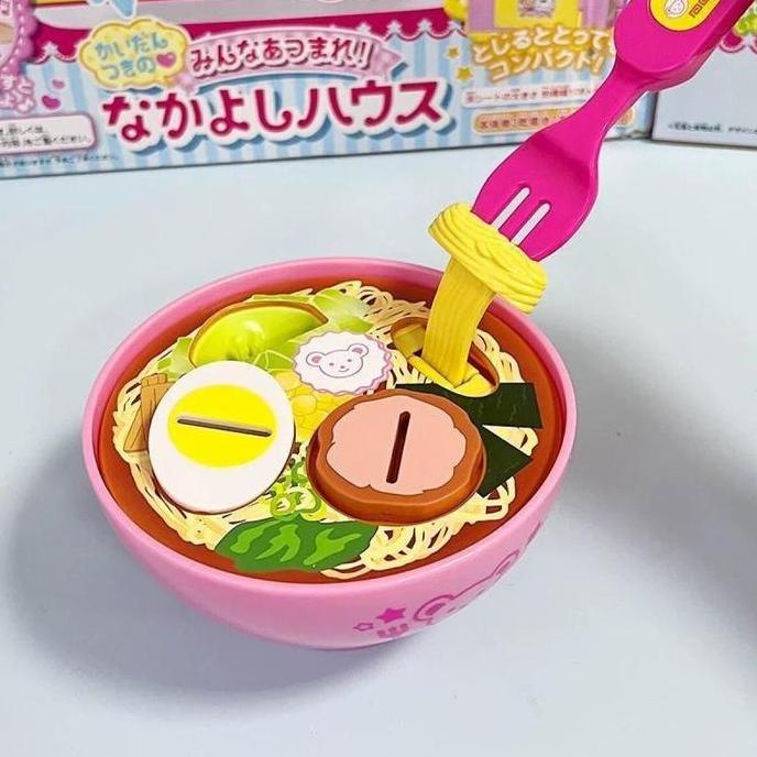 abrielmart Mainan Piring Makan Boneka Mell Chan Ramen Set Baby Alive Doll Plate Aksesori Mell Chan M